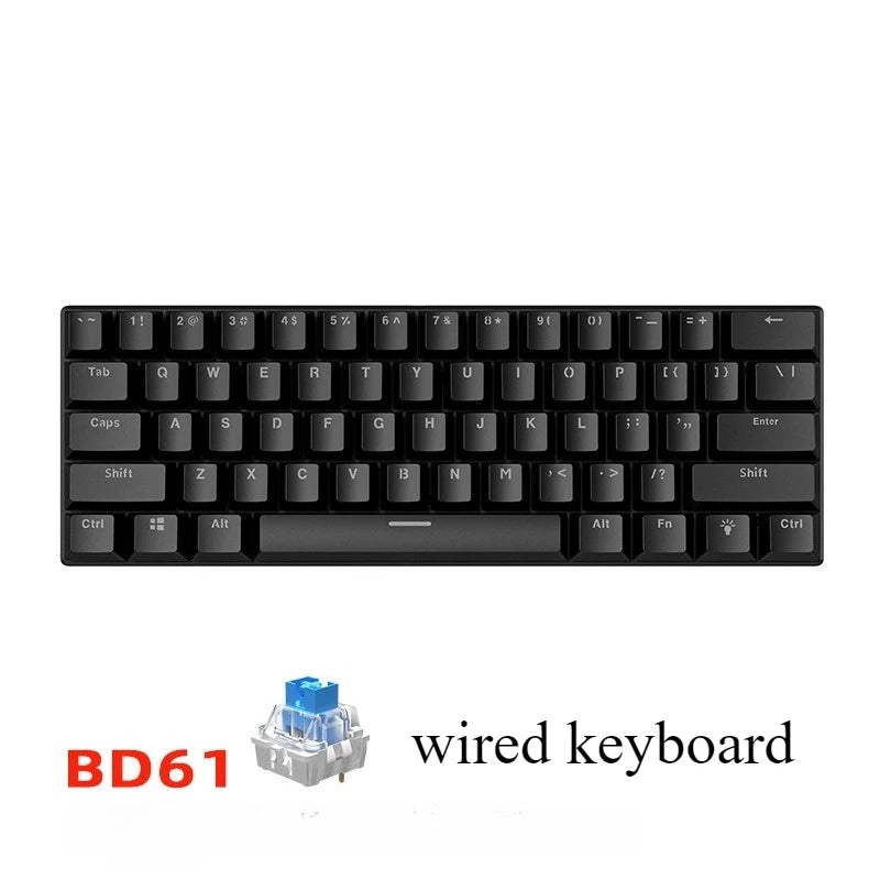 Teclado Mecânico Gamer Premium 60% RGB - Ultra Compacto & Performance⁠
