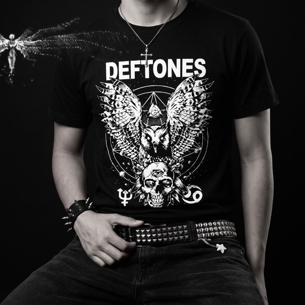 Camiseta Gótica Band T-Shirt Deftones White Pony